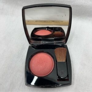 Chanel Blush Rose Quartz powder mirror compact with brush sampled once
